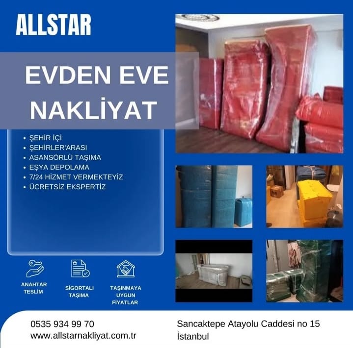 Sancaktepe Allstar Nakliyat Evden Eve Asansörlü Nakliyat Eşya Depolama İşi Yapanlar